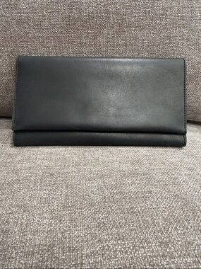 ABLE Debre Black Leather Clutch/ Wallet